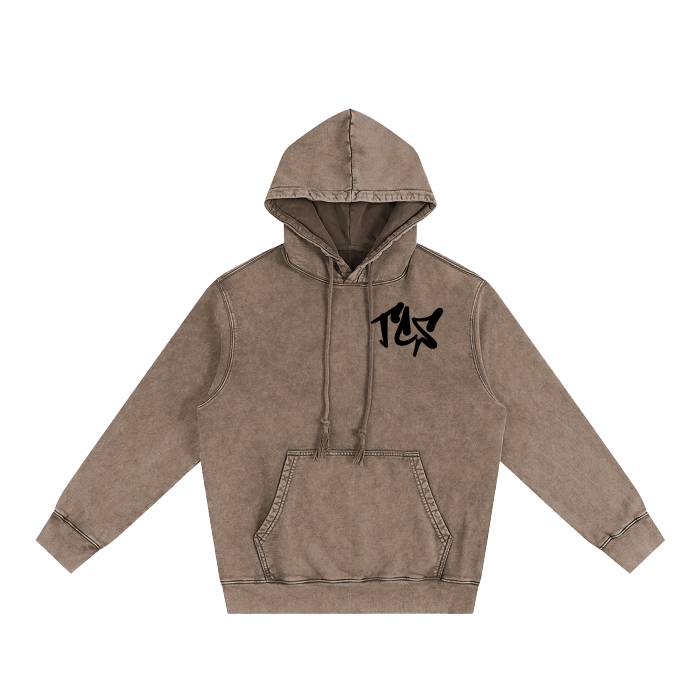 Heavyweight Pure Cotton Classic Snow Washed Hoodie